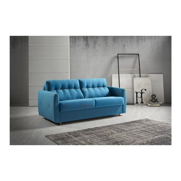 Canapea extensibilă Suinta Como, lățime 190 cm, albastru