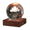 Decorațiune luminoasă maro închis cu USB Amber – Gingko