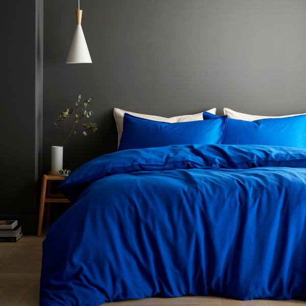 Lenjerie de pat albastră pentru pat dublu 200x200 cm Relaxed – Content by Terence Conran