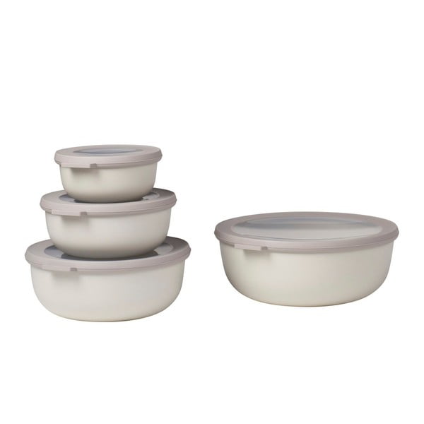 Set 4 cutii pentru gustări Mepal Nordic, gri