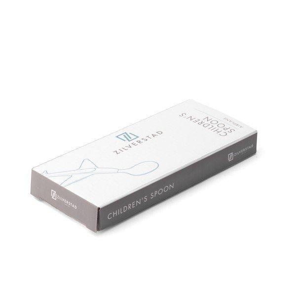 Lingură pentru copii argintie din oțel inoxidabil Plane – Zilverstad-image-3