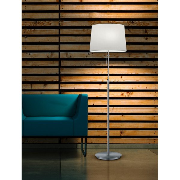 Lampadar argintiu cu abajur textil (înălțime 180 cm) Lyon – Trio-image-1