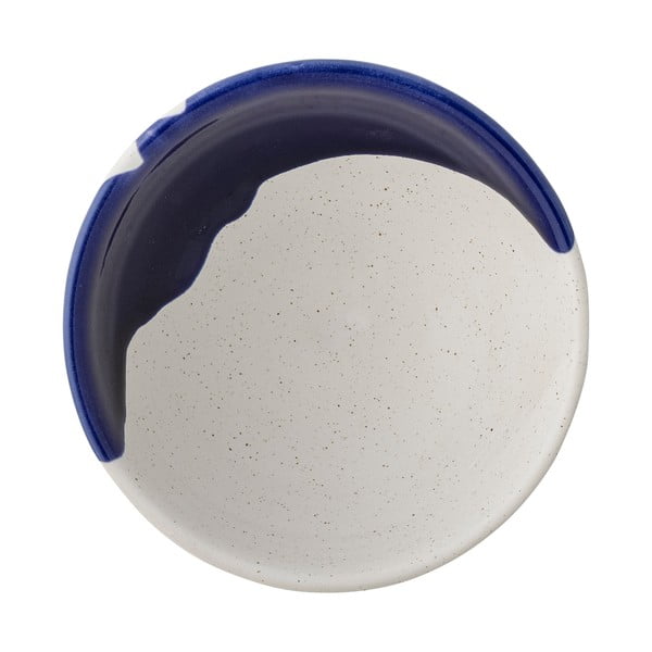 Bol mic alb-albastru din gresie 400 ml Okayama – Bloomingville-image-3