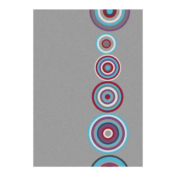 Covor gri Universal Boras Circles, 133 x 190 cm