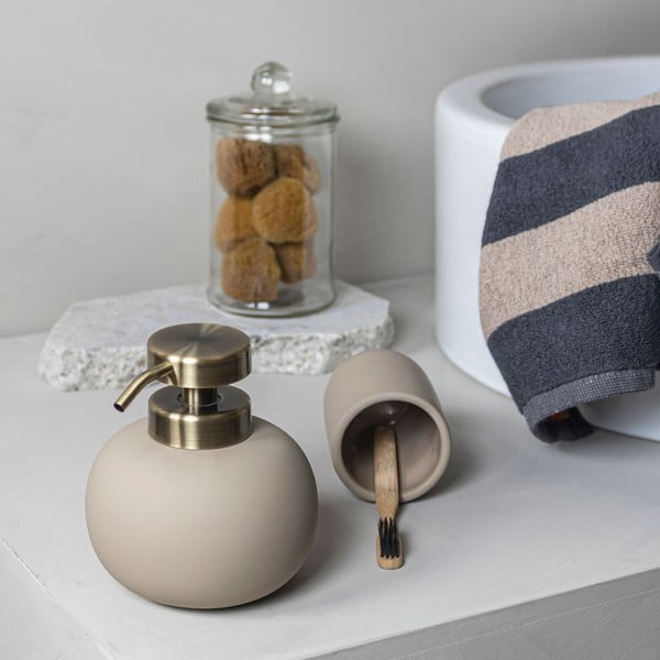 Perie de WC crem din ceramică Lotus – Mette Ditmer Denmark-image-3