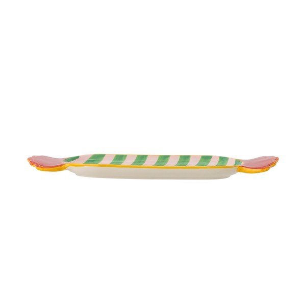 Tavă din gresie ceramică 10,5x28 cm  cu model de Crăciun Caramella – Bloomingville-image-3