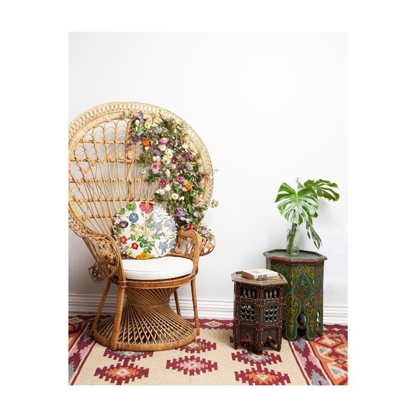 Pernă reversibilă Madre Selva Rose, ⌀ 45 cm-image-1