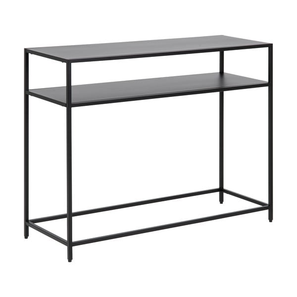 Masă tip consolă cu picioare metalice Actona Newcastle, negru-image-4