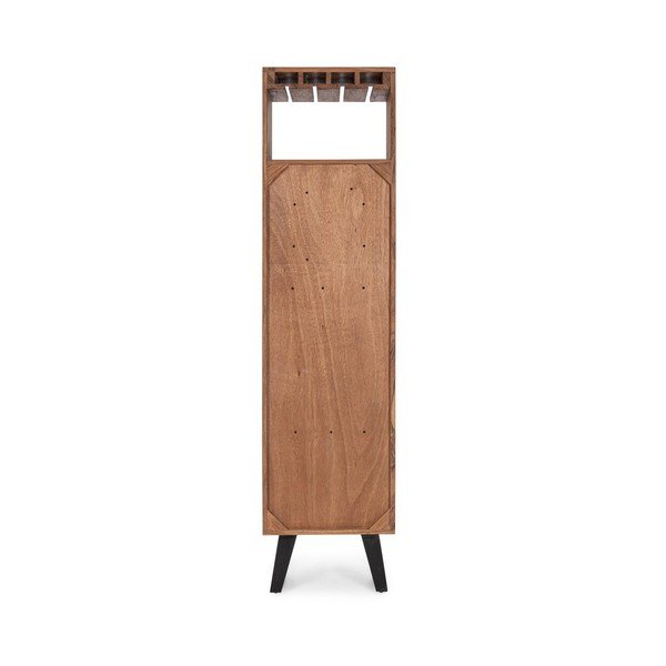 Dulap vinotecă în culoare naturală din lemn de acacia 45x180x40 cm Isar – Bizzotto-image-4