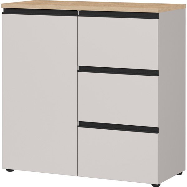 Comodă grej/în culoare naturală deschisă 90x91x41 cm Cormano – Germania