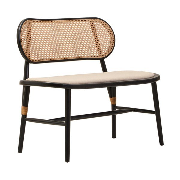 Bancă în culoare naturală capitonată Cebu – Premier Housewares