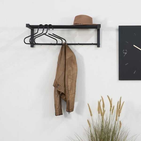 Cuier de perete negru din metal 78,5 cm Bergum – Spinder Design-image-1