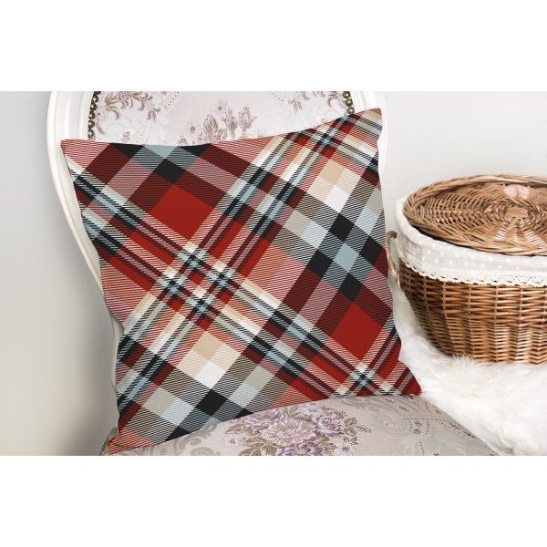 Față de pernă decorativă Minimalist Cushion Covers Flannel, 35 x 55 cm, roșu-image-2