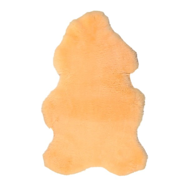 Blană de oaie cu fir scurt Dotonna, 110 x 60 cm, galben
