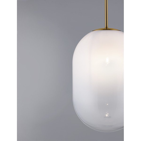 Lustră albă/aurie din sticlă ø 24 cm Chrysi – Nova Luce-image-3