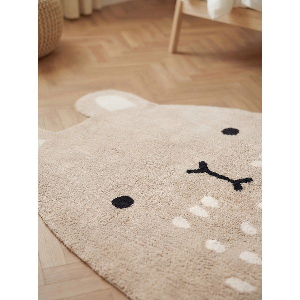 Covor pentru copii bej lavabil/țesut manual din bumbac 120x152 cm Snuggle Pucki – Hanse Home-image-2