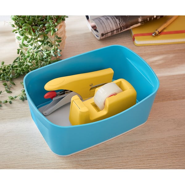 Cutie de birou Leitz Mailorder, volum 5 l, albastru-image-2