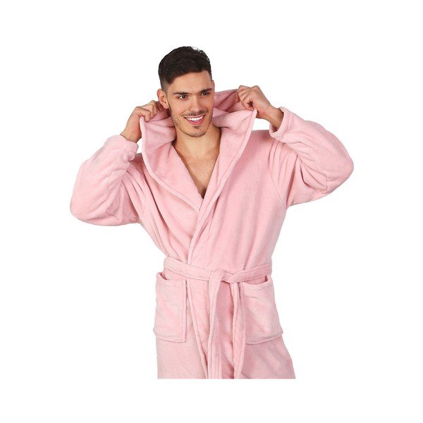 Halat baie unisex DecoKing Robby, mărime L, roz-image-4