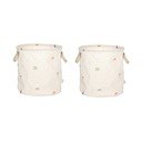 Coșuri de jucării pentru copii crem 2 buc. din material textil ø 32x32 cm Moira – OYOY Mini