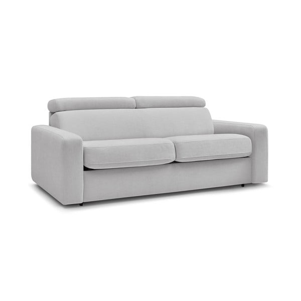 Canapea gri deschis extensibilă 195 cm Monaco – Bobochic Paris-image-3