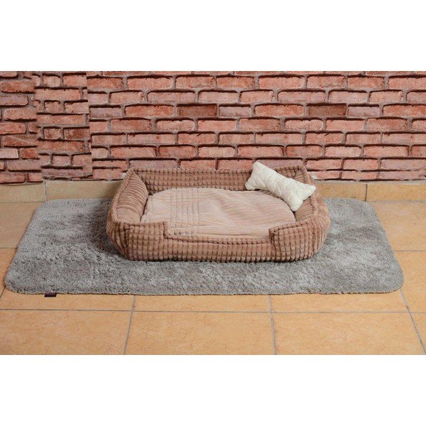 Pat de pluș bej pentru animale de companie Nest - Lydia&Co-image-1
