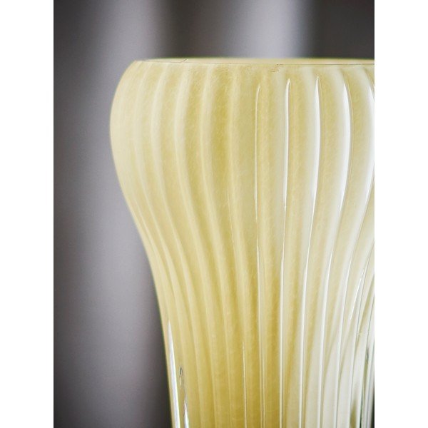 Vază galben-deschis din sticlă lucrată manual (înălțime 28 cm) Averie – Bloomingville-image-4