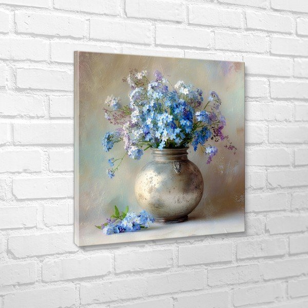 Tablou pe pânză imprimat 32x32 cm Forget-me-not – Styler-image-3