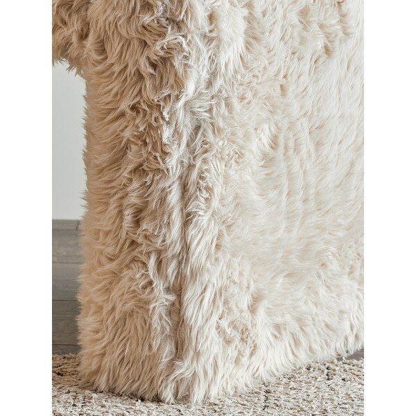 Puf bej cu tapițerie din blană artificială Bobbie – Bloomingville-image-4