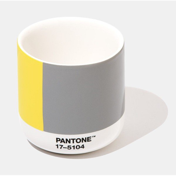 Cană din ceramică galbe-gri 175 ml COY21 – Pantone-image-2