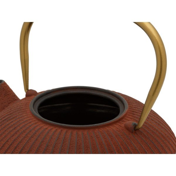 Ceainic roșu deschis din fontă 1,1 l Linhai – Bredemeijer-image-2