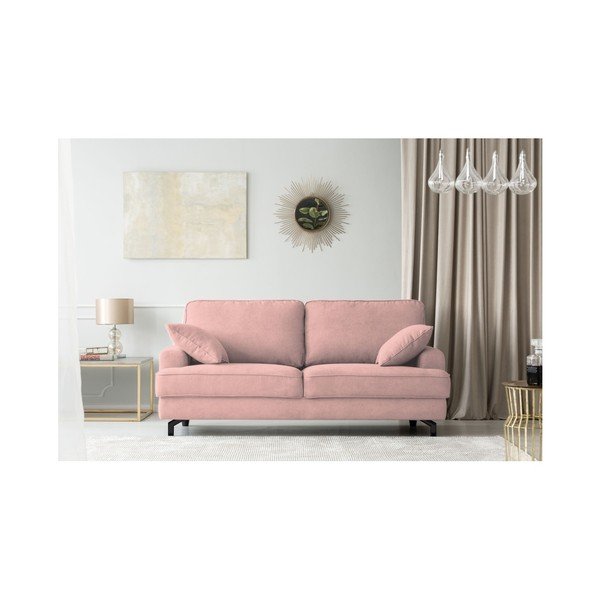 Canapea cu 2 locuri Kooko Home Salsa, roz -image-1
