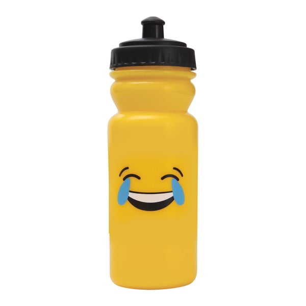 Sticlă pentru apă Bergner Emoticon Laugh, 600 ml