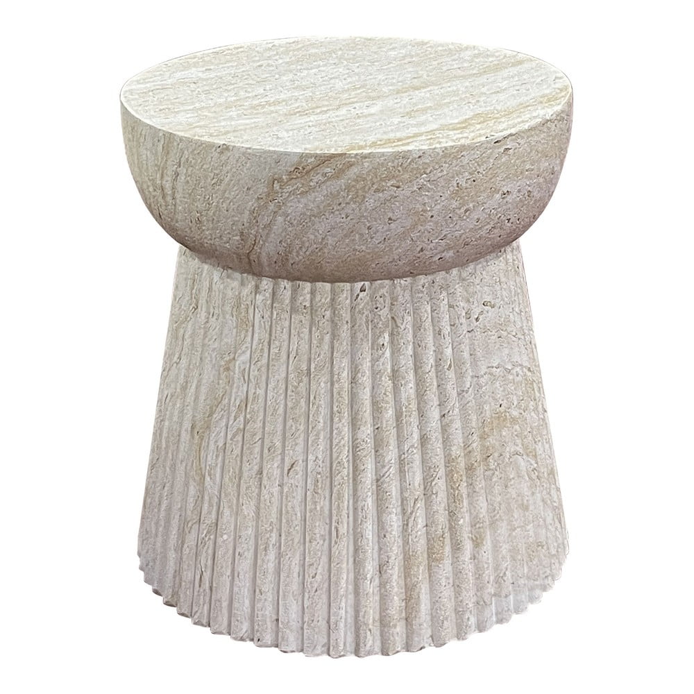 Măsuță auxiliară rotundă din piatră ø 37 cm Bonn – House Nordic