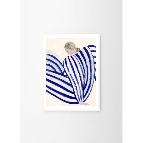 Poster 30x40 cm Blue Stripe at Concorde – Sofia Lind – The Poster Club-image-4