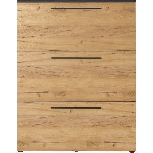 Pantofar cu deschidere înclinată gri închis în decor de stejar Wildomar - Germania-image-3