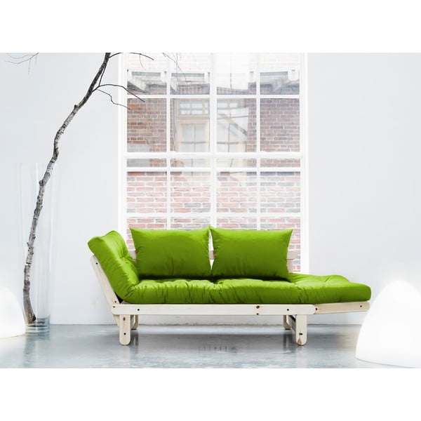 Canapea extensibilă Karup Beat Natural/Lime-image-1