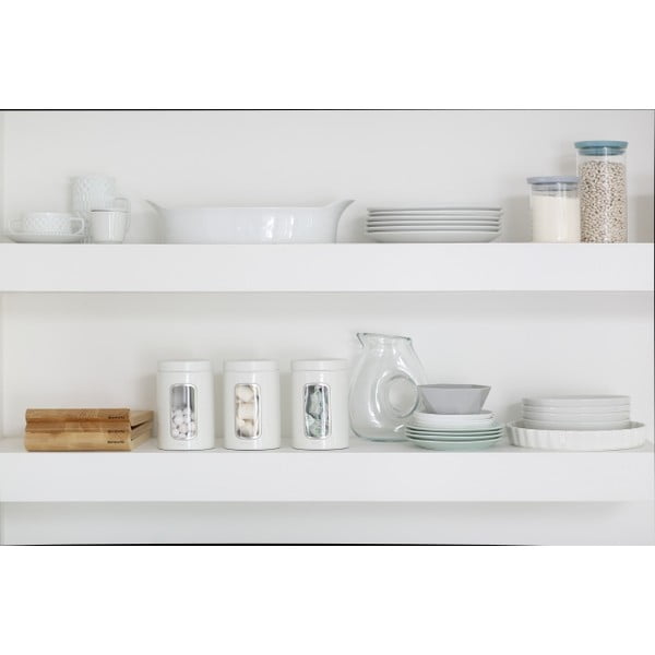 Set 3 recipiente de bucătărie Brabantia, 1,4 l, alb-image-1