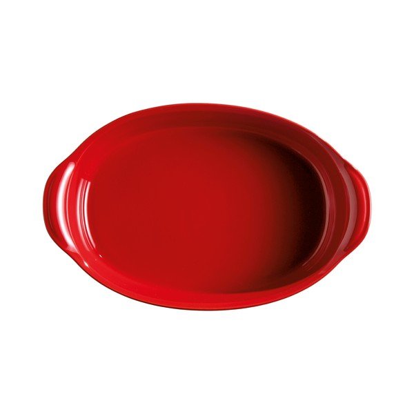 Tavă ovală pentru copt Emile Henry, 2,3 l, roșu-image-2