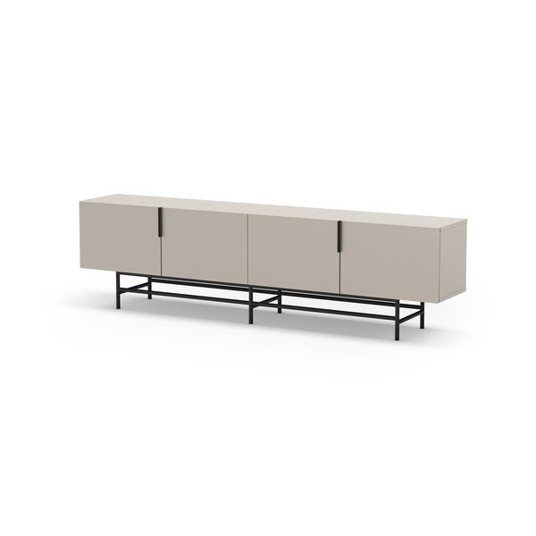 Comodă TV crem 200x54,5 cm Eldia – Marckeric-image-3