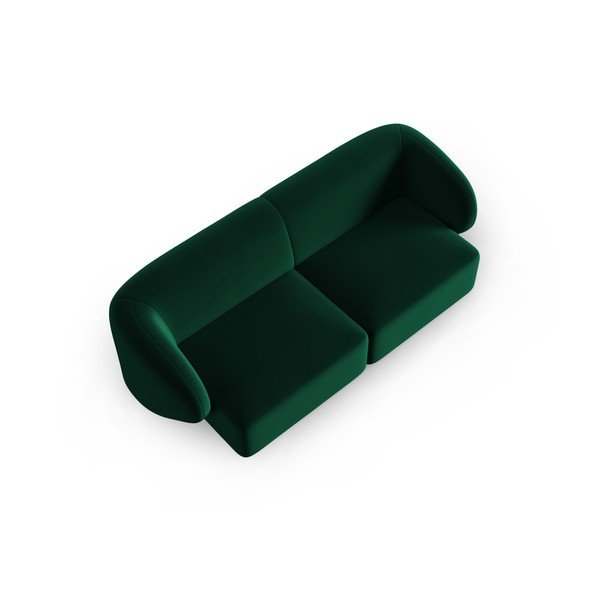 Canapea verde cu tapițerie din catifea 188 cm Paolo – Milo Casa-image-1