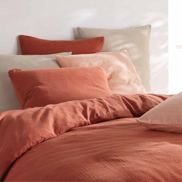 Lenjerie de pat verde-deschis din muselină pentru pat dublu, extinsă 240x220 cm Angelia – douceur d'intérieur-image-4