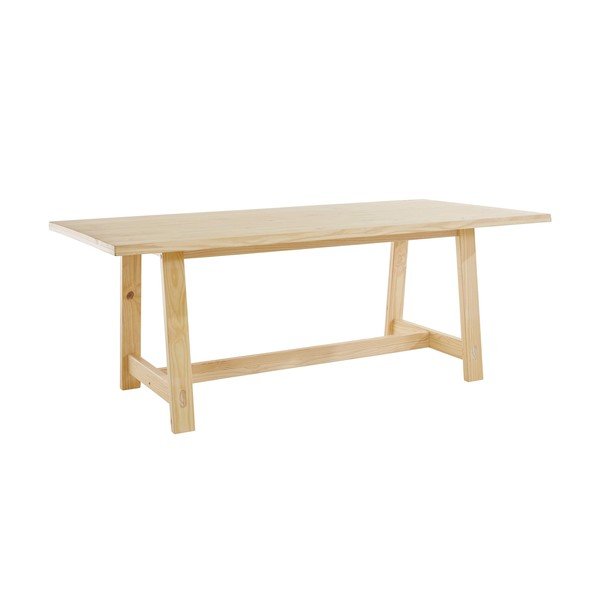 Masă de dining în culoare naturală din lemn de pin 100x200 cm Derby – Støraa-image-1