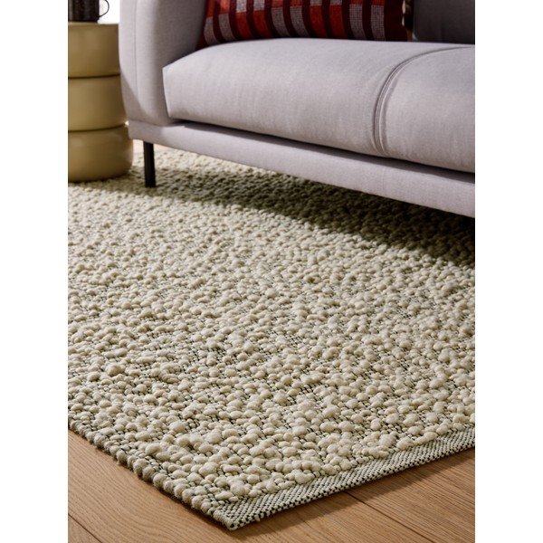 Covor gri țesut manual din amestesc de lână 120x170 cm Claude – MADE-image-1