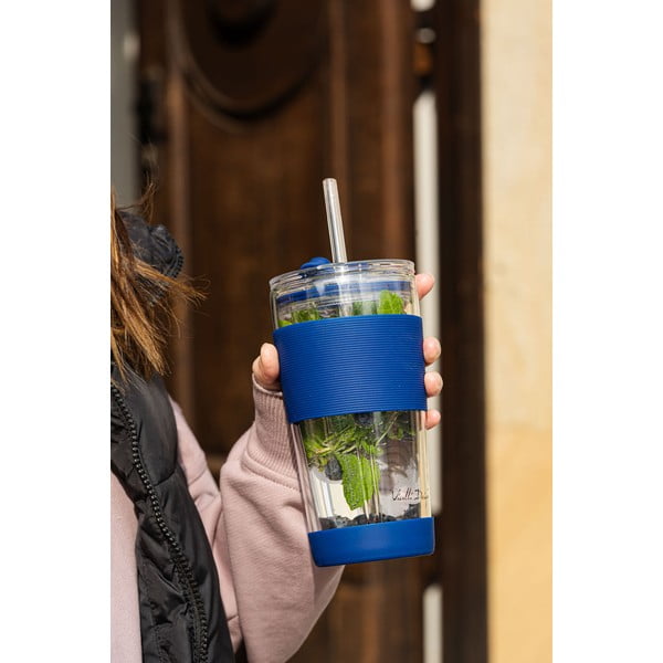 Cană termos albastră 600 ml Fuori – Vialli Design-image-2