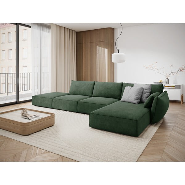 Colțar verde închis (pe partea dreaptă) Vanda – Mazzini Sofas-image-1