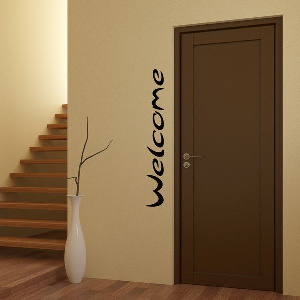 Autocolant Ambiance Welcome Door, 15 x 110 cm-image-1