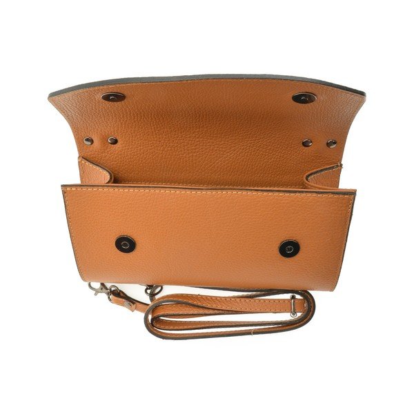 Geantă din piele Roberta M Pisa, maro-image-4