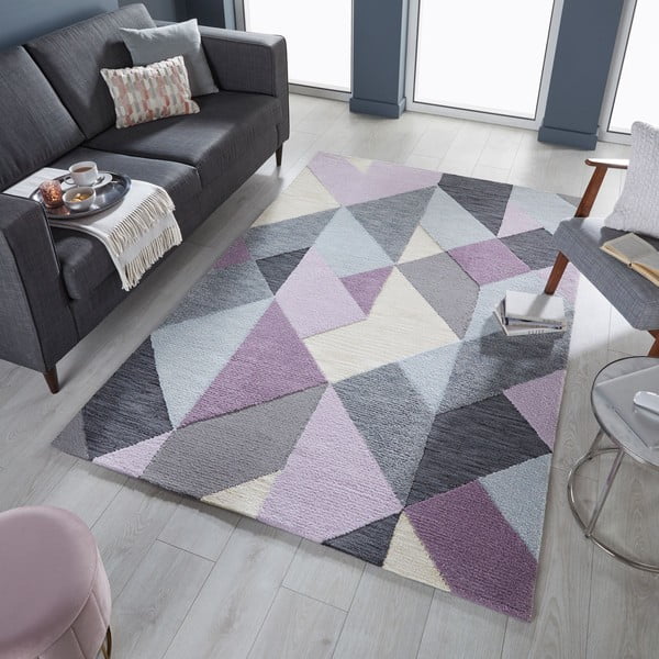 Covor Flair Rugs Icon, 160x230 cm, gri-violet-image-4