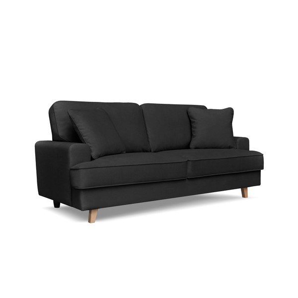 Canapea cu 3 locuri Cosmopolitan design Madrid, negru-image-1