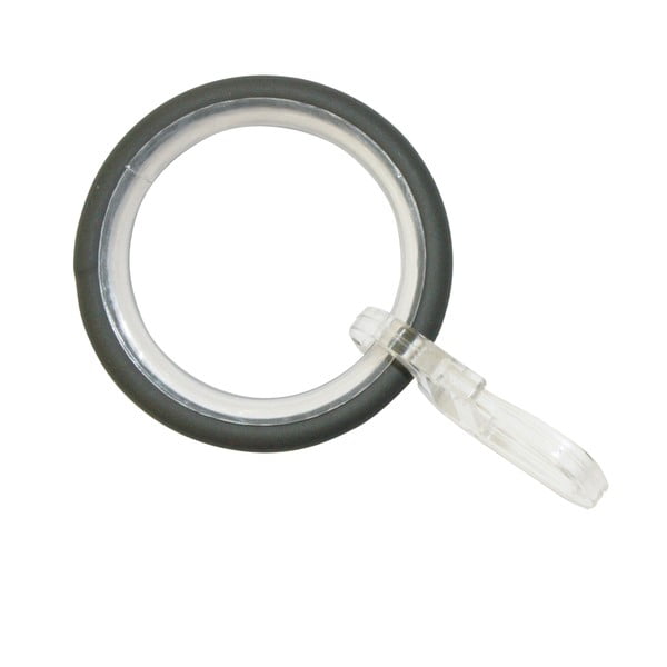 Inele de perdele cu inserție și cârlig în set de 10 Elba - Gardinia